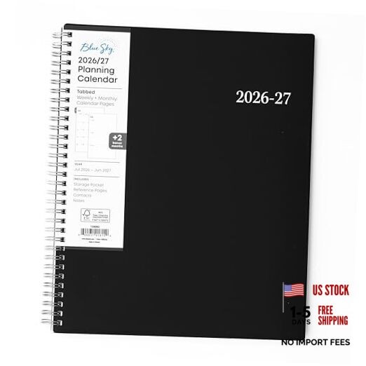 2026-2027 Weekly and Monthly Academic Year 8.5″ x 11″ Enterprise- 2026/2027