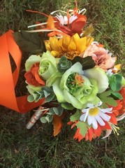 WEDDING FLOWERS BOUQUETS Decorations Sunflowers turquoise SALE THRU 9/5