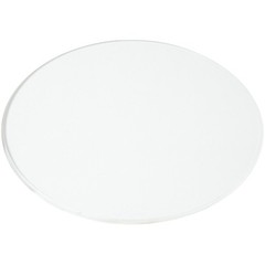 Plymor 6″ Round, 3mm Thick Beveled Clear Glass Circle