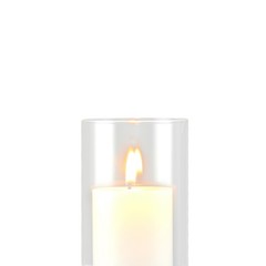 Uimoso Set of 24 Pillar Candles with Glass Vases, 2.6″x4.7″/5.9″/7.9″