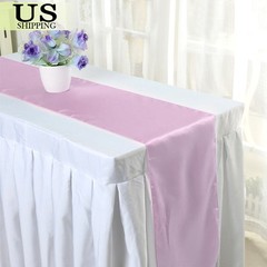 12”×108” Satin Table Runner Wedding Tablecloth Xmas Party Banquet Decoration