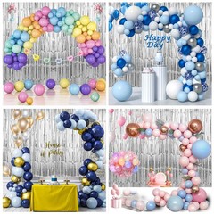 TenLaitech 3 Pack 3.3 x 9.9 ft Silver Foil Fringe Backdrop Curtain, Streamer …