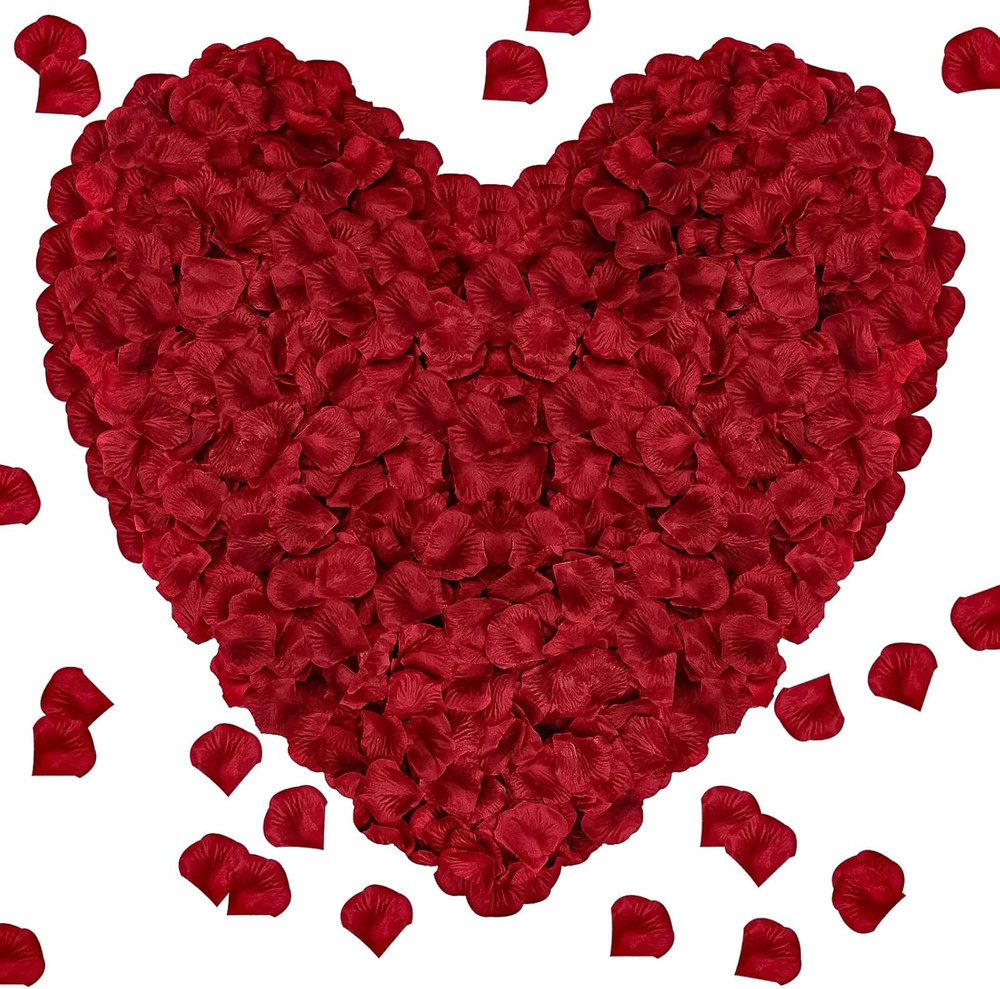 1000Pieces Rose Petals, Artificial Flower Petals Fake Rose Petals for Romantic N