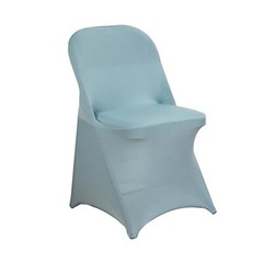 10 Dusty Blue Stretchable Spandex Chair Covers Wedding Banquet Party Decorations
