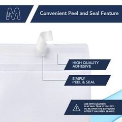 MOS A2 White Envelopes 4.4 x 5.75 Inch 500 Pack — Self-Seal A2,
