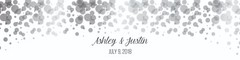 100 Black & White Bokeh Soft Background Wedding Anniversary Water Bottle Labels