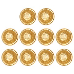 10Pcs 15cm Gold Metal Centerpieces Flower Vase Wedding Anniversary Party Decor