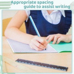Yeaqee 100 Sheets Raised Lines Paper for Handwriting Portrait white