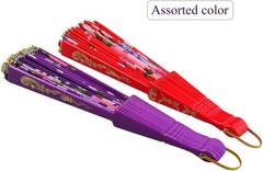 10pcs Floral Folding Hand Fan Vintage Retro Silk Handheld Fans Multicoloured