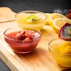3″ Clear Glass Pinch Bowls, 10 Pack 2.5oz Small Prep Dishes Smooth Glass
