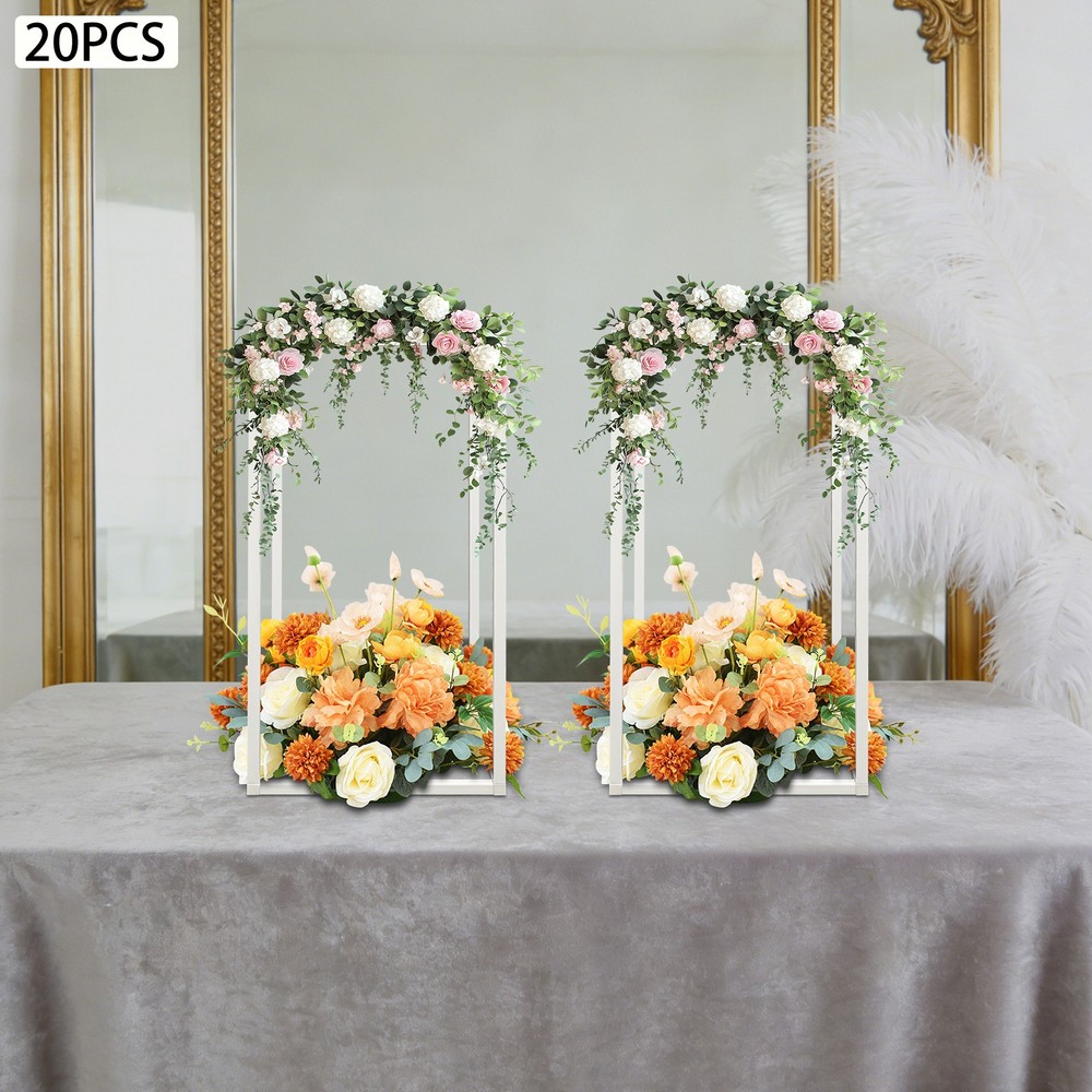 20PCS Geometric Flower Stand For Wedding Metal Flower Stand Wedding Flower Stand