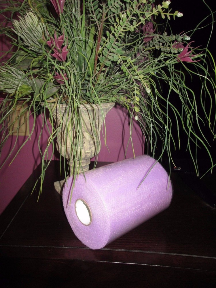 Tulle Roll Spool 6″ x 100 Yards (300FT) Wedding Party Decoration Light Purple