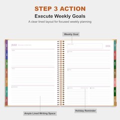 Planner 2026-2027, 18 Month Weekly and Monthly Planner Calendar Warm Moments