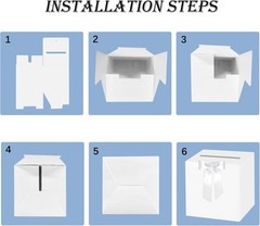 White Wedding Card Box Reception Party Card Money Holder Box