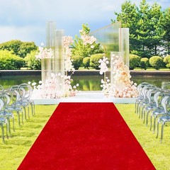 Red Carpet Runner for Party Wedding 4' x 15' (Rectangular),
