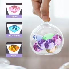 10Pcs Children DIY Gems Toy Durable Plastic Assorted Color for Jewelry Craft
