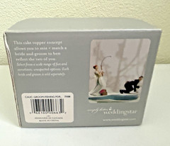 Caucasian Hooked Groom Cake Topper by Weddingstar
