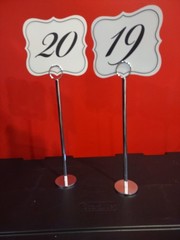 Tiger Chef Table Placeholder Stands NEW – 20 Pieces – 12″ Place Cards (1-25)