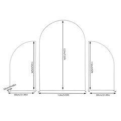 Freestanding Metal Arch Fan Backdrop Stand For Wedding Birthday Party Decor