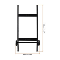 9″ Acrylic Plate Stand Holder, 2 Pack Table Use Picture Easel Frame Holder Black