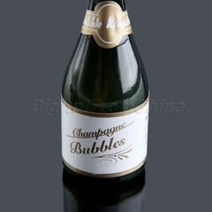 Plastic Champagne Bubble Bottle Wedding Supplies Party Favors Decor 9.2*3cm D6FC