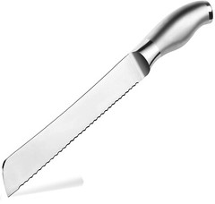 Bread Knife 8-Inch, High Stainless Steel, Ergonomic Handle, Cakes Slicing Knife