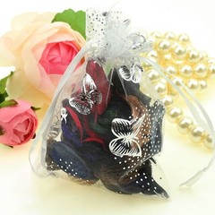 100Pcs 9X12cm Butterfly Organza Jewelry Gift Pouch Candy Pouch Drawstring1419