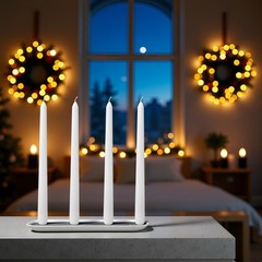 CANDLESEE 12 Pack White Taper Candles丨Taper 12 Candle,