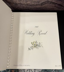 Vintage 1950’s CR Gibson Our Wedding Record Book& Photo Album New in Box Unused