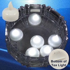 Qty 36 Battery Operated FLOATING WHITE LED Tealights Tea Lights Flameless USSHIP