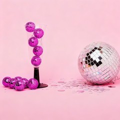 Yescom 20PCS 1.6″ Small Disco Ball Mirror Mini Hanging for Events Wedding Party