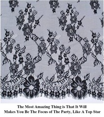 Pardecor Lace Tablecloth Rectangular 60×120 Black Embroidered Lace Tablecloth…