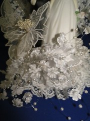 New Elegant & Absolutely Stunning Porcelain Bridal Couple Wedding CakeTop # 147