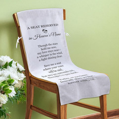 Reserved Memorial Wedding Chair Sign,Wedding Memorial Chair Sign,Linen 15 X 50 I