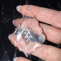 HUGE LOT ACRYLIC HANGING CRYSTALS ORNAMENTS WITH TEARDOP PRISMS & HOOKS