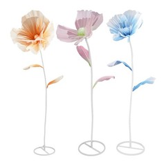 3PCS Giant Artificial Flower Decor for Wedding Background Artificial Flowers