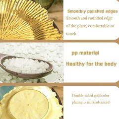 100 Pcs Charger Plates Bulk 13 Inch/Gold Charger Plate 13 in Round Matte Reef…
