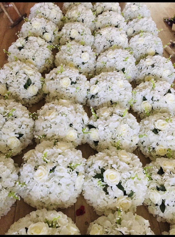 artificial flowers ball for centerpieces