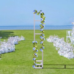 Wedding Arch Backdrop Stand, White Wedding Arches Adjustable for Ceremony