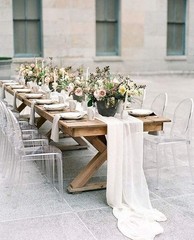 10Ft 1 Piece White Chiffon Table Runner 27×120 Inches Sheer Chiffon Fabric Br…