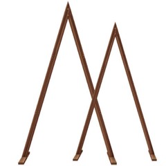 Set of 2 Wooden Wedding Arches Outdoor Indoor Held Wedding Boho Bridal Backdrop