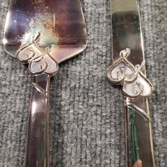 Lenox True Love 2-Piece Dessert Set Silver Plated Cake Knife & Server 13″ In Box