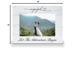 Engagement Picture Frame For 4×6 Photos, Engagement Gifts for Couples Newly E…