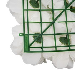 3D Flower Wall Panel 12pcs Artificial Flower Wall Background Silk Rose Mat