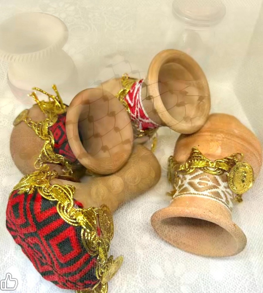 WEDDING GIVEAWAYS/ POTTERY/ 4PCS / توزيعات زفاف من التراث/JORDAN CULTURE