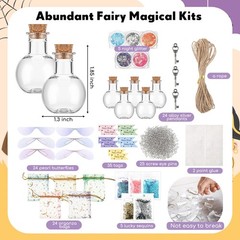 Jinei 262 Pieces Mystery Potion Craft Kit with 1.3 x 1.85 inches, multicolor