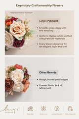 Artificial Bridesmaid Bouquets Set of 6 Eucalyptus Wedding Flower Bouquets White