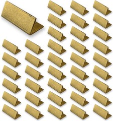 Place Card Holders Gold Brass 40Pcs Regular size Vintage Finish Table Card Ho…