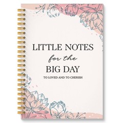 ROXMART Pastel Pink Floral Wedding Spiral Notebook, Engagement Gifts…