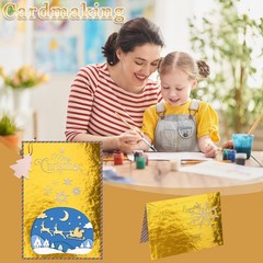 30 Pack Gold Metallic Cardstock Paper Sheets, 8″ x 12″ 8 x 12 inches,